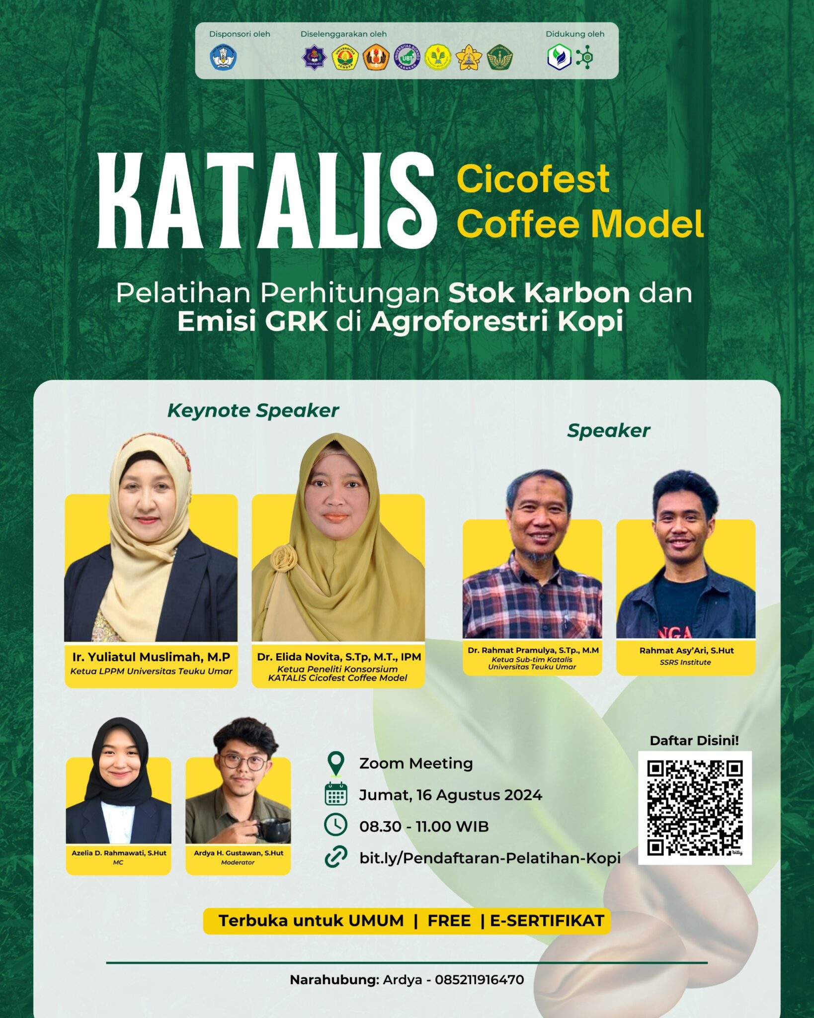 Pelatihan Online Metode Penelitian Pada Kopi Berkelanjutan Iklim Berbasis Komunitas